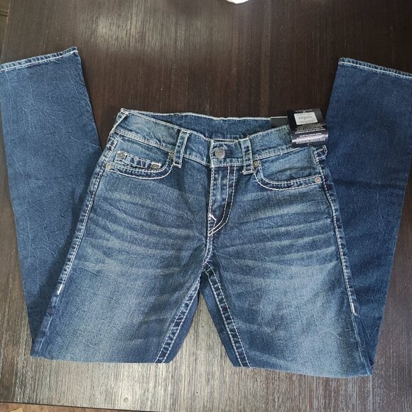 True Religion Geno No Flap Big T Jeans Size 30 Relaxed Slim - Picture 1 of 5